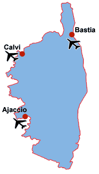 Korsika Flug